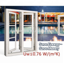 Passive Top Hung Windows Solid Wood Window With Exterior Aluminum Cladding-Awning Window